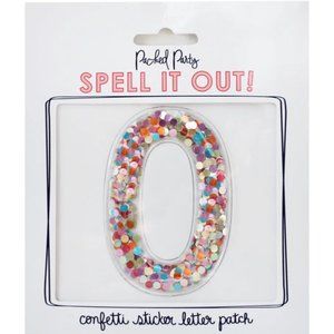 Packed Party Letter O Stick To It Confetti Letters Multicolor